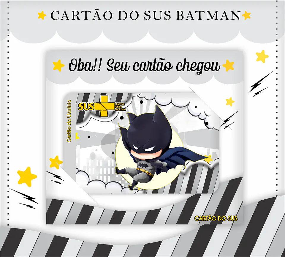 Arquivo Digital Caderneta e Cartão do Sus Batman 2
