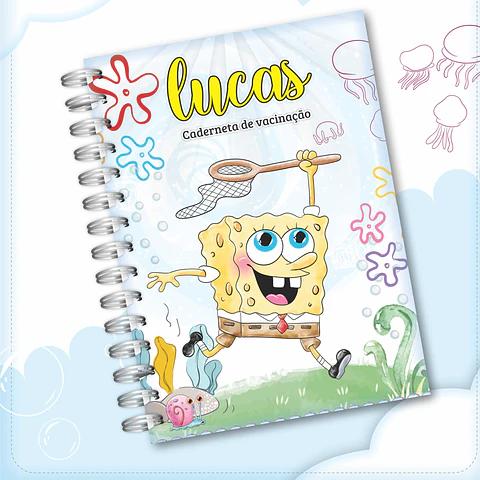 Arquivo Digital Caderneta e Cartão do Sus Bob Esponja