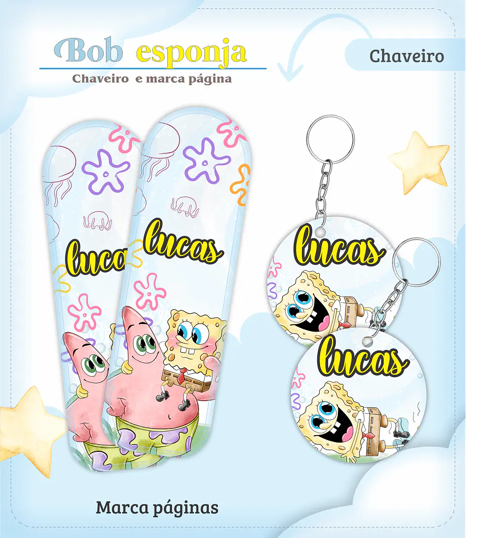 Arquivo Digital Caderneta e Cartão do Sus Bob Esponja 4