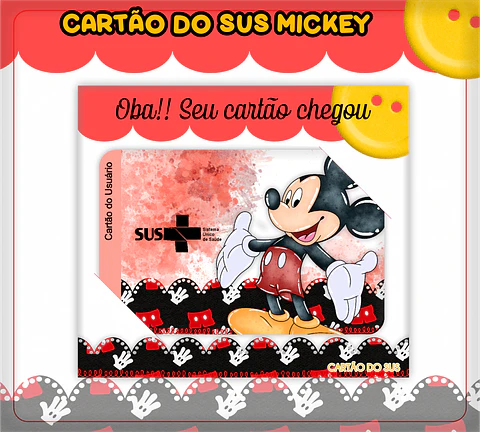 Arquivo Digital Caderneta e Cartão do Sus Mickey