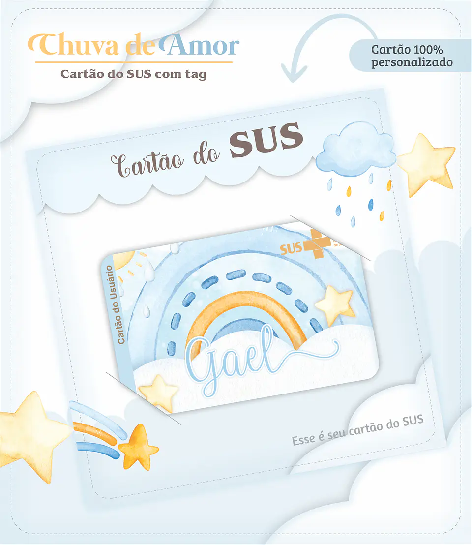 Arquivo Digital Caderneta e Cartão do Sus Chuva de Amor 3