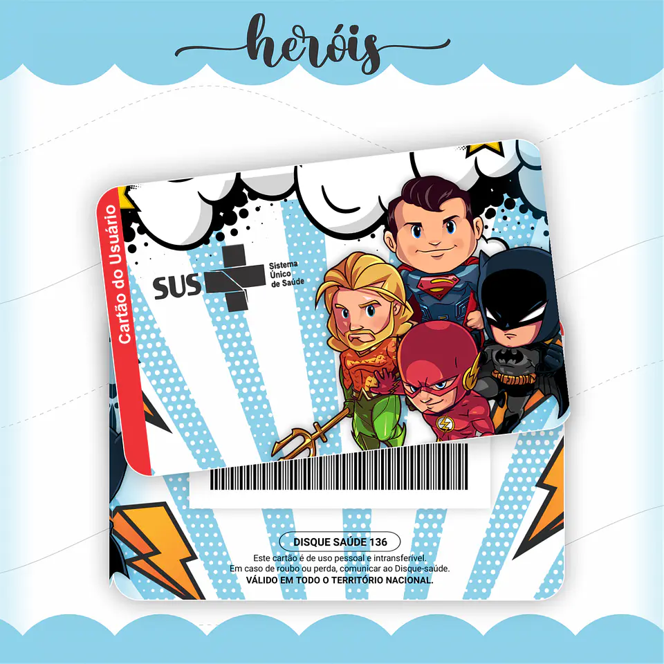 Arquivo Digital Caderneta e Cartão do Sus Heróis 3