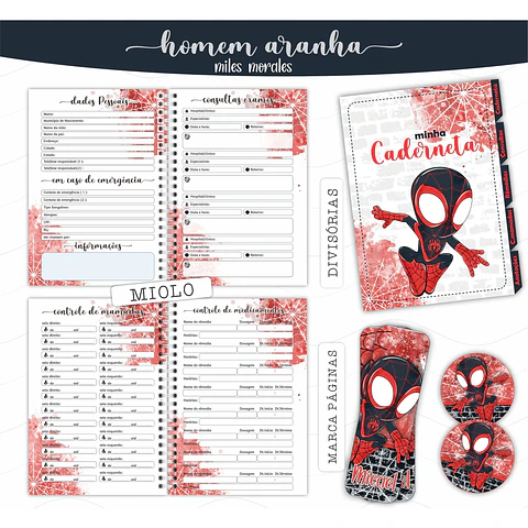 Arquivo Digital Caderneta e Cartão do Sus Homem Aranha