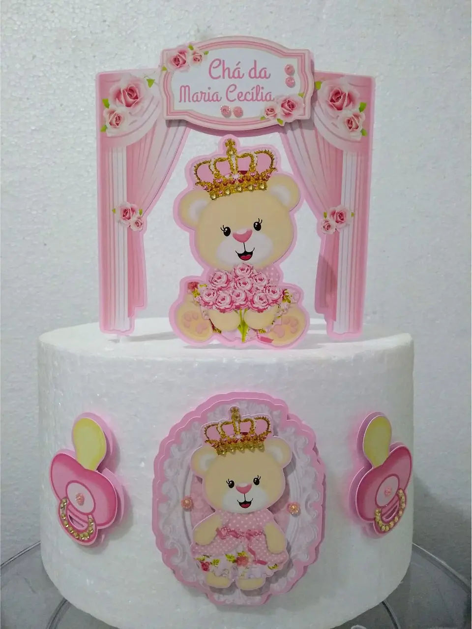 Arquivo de Corte Topo de Bolo Ursinha Baby 1