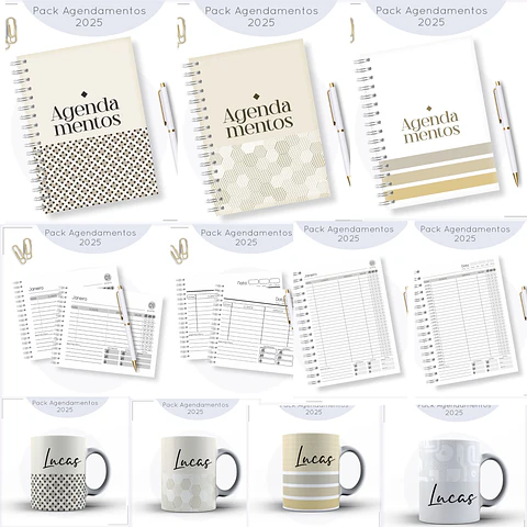 Arquivo Digital Pack Agendamento Masculino