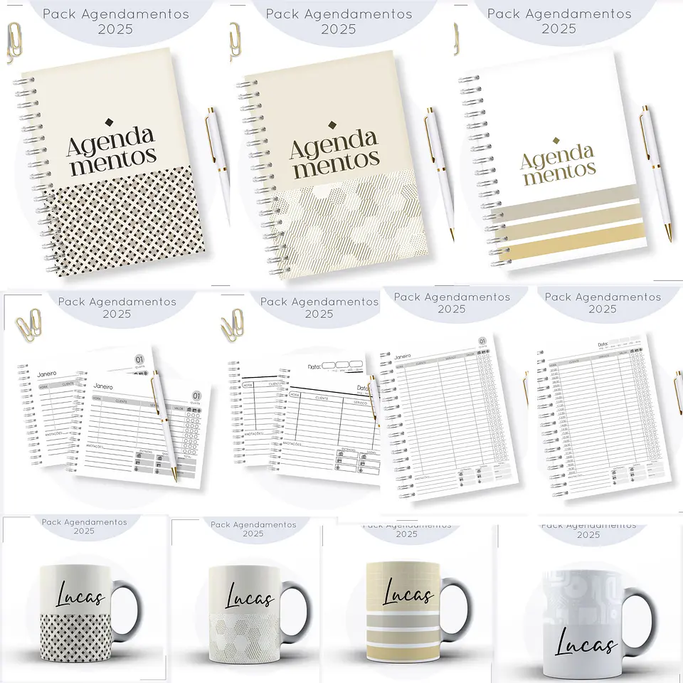 Arquivo Digital Pack Agendamento Masculino 1