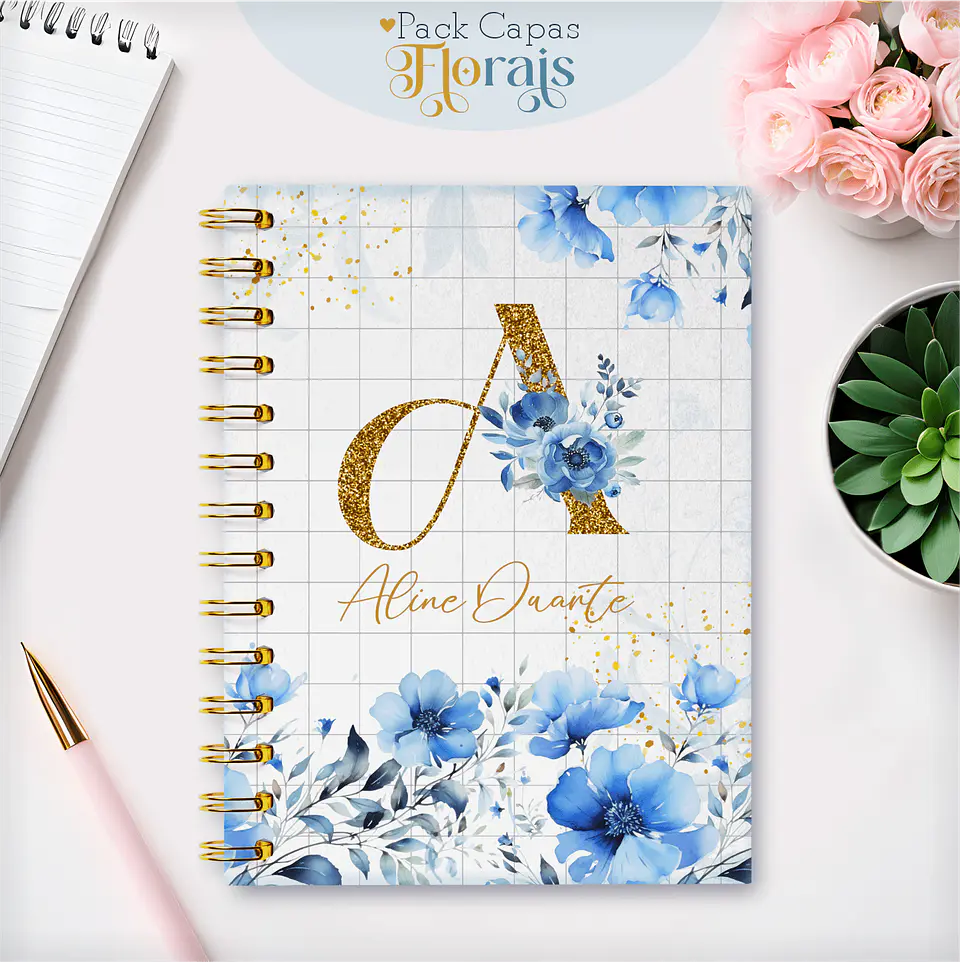 Arquivo Digital Pack Capas Florais 3