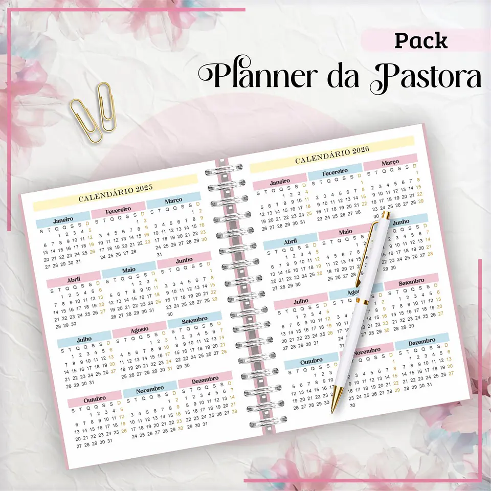 Arquivo Digital Planner Da Pastora 9