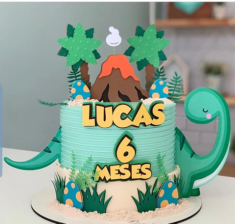 Arquivo de Corte Topo de Bolo Dinossauro