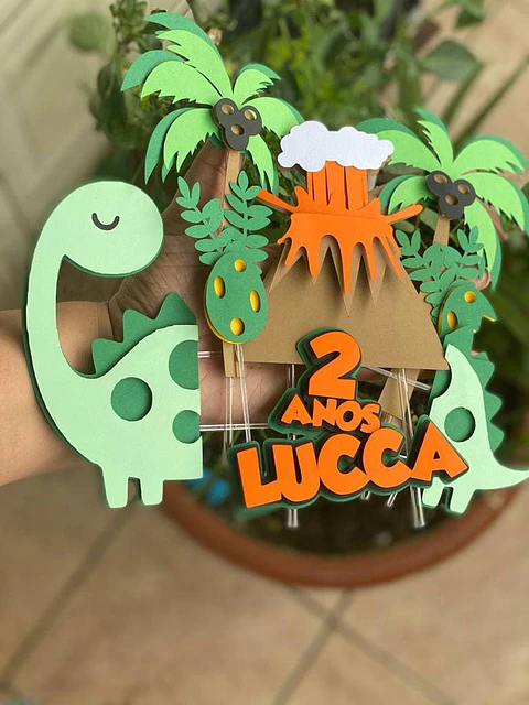 Arquivo de Corte Topo de Bolo Dino
