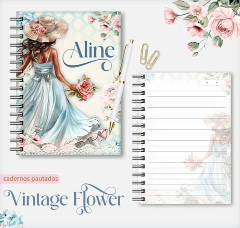 Arquivo Digital  Vintage Flowers 1