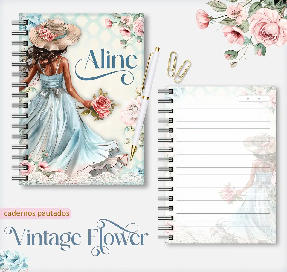 Arquivo Digital  Vintage Flowers 1 1