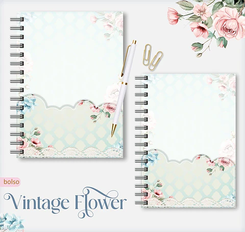 Arquivo Digital  Vintage Flowers 1