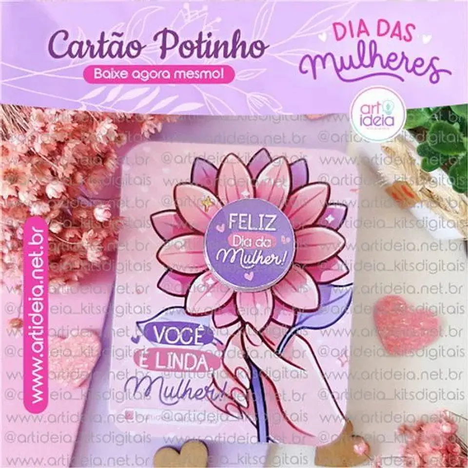 Arquivo Digital Cartão Potinho Hidratante 1