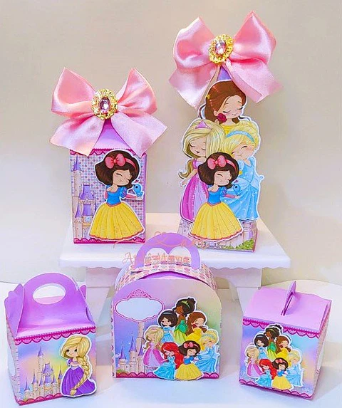 Arquivo de Corte Kit Festa Princesas Cute