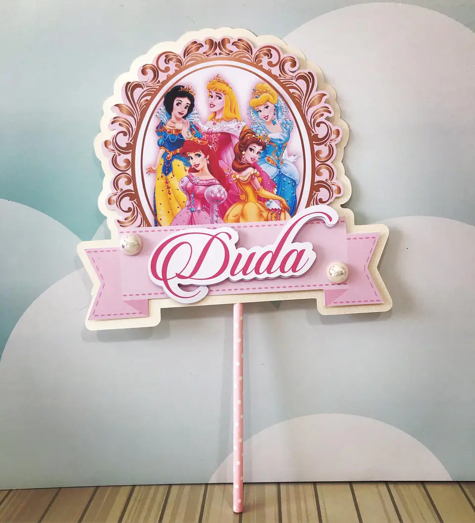 Arquivo de Corte Kit Festa Princesas Só um Bolinho 5