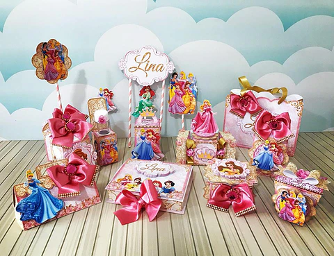 Arquivo de Corte Kit Festa Princesas Disney