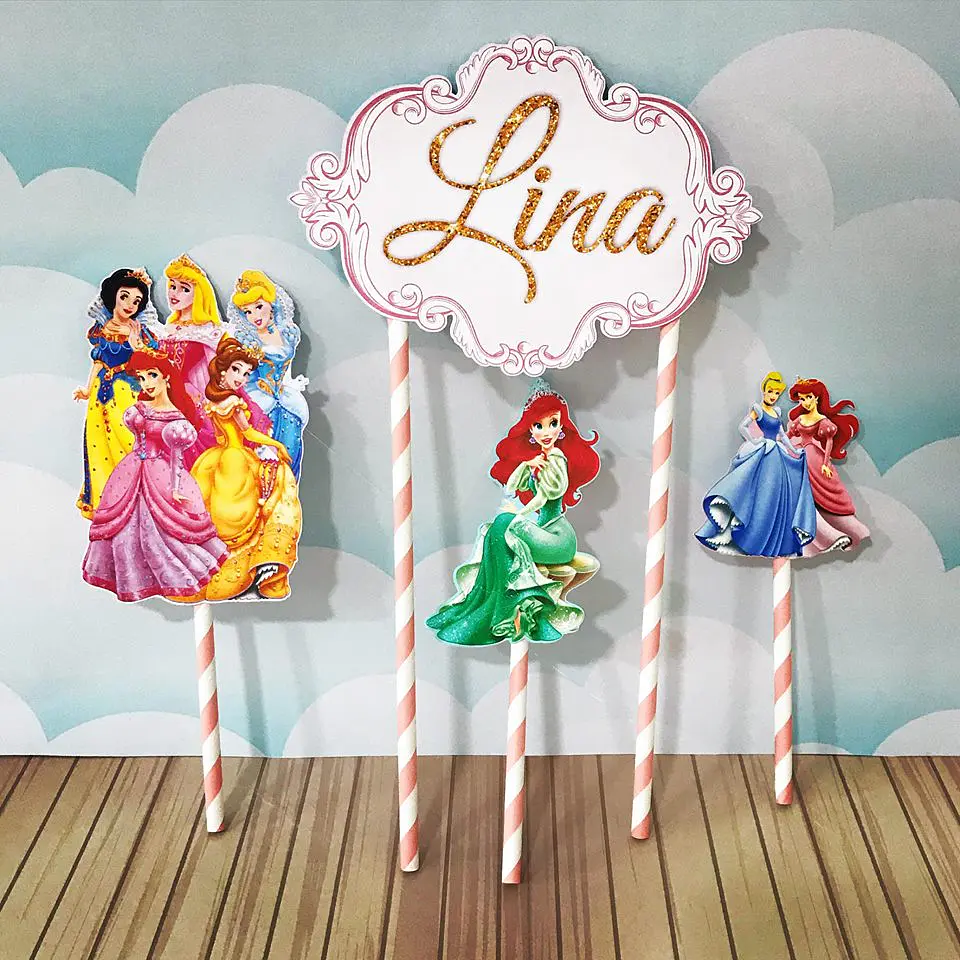 Arquivo de Corte Kit Festa Princesas Disney 3
