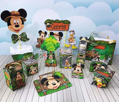 Arquivo de Corte Festa Mickey Safari