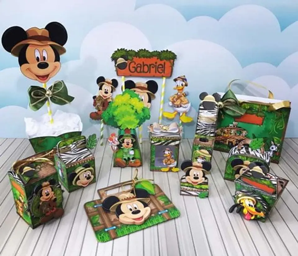 Arquivo de Corte Festa Mickey Safari 1