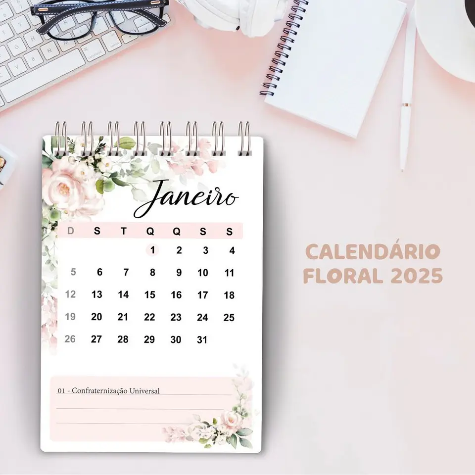 Arquivo Digital Calendário de Mesa 2025 2