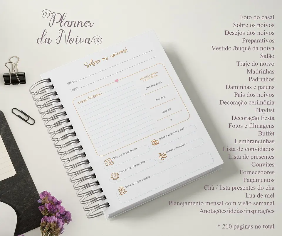 Arquivo Digital Planner da Noiva 3