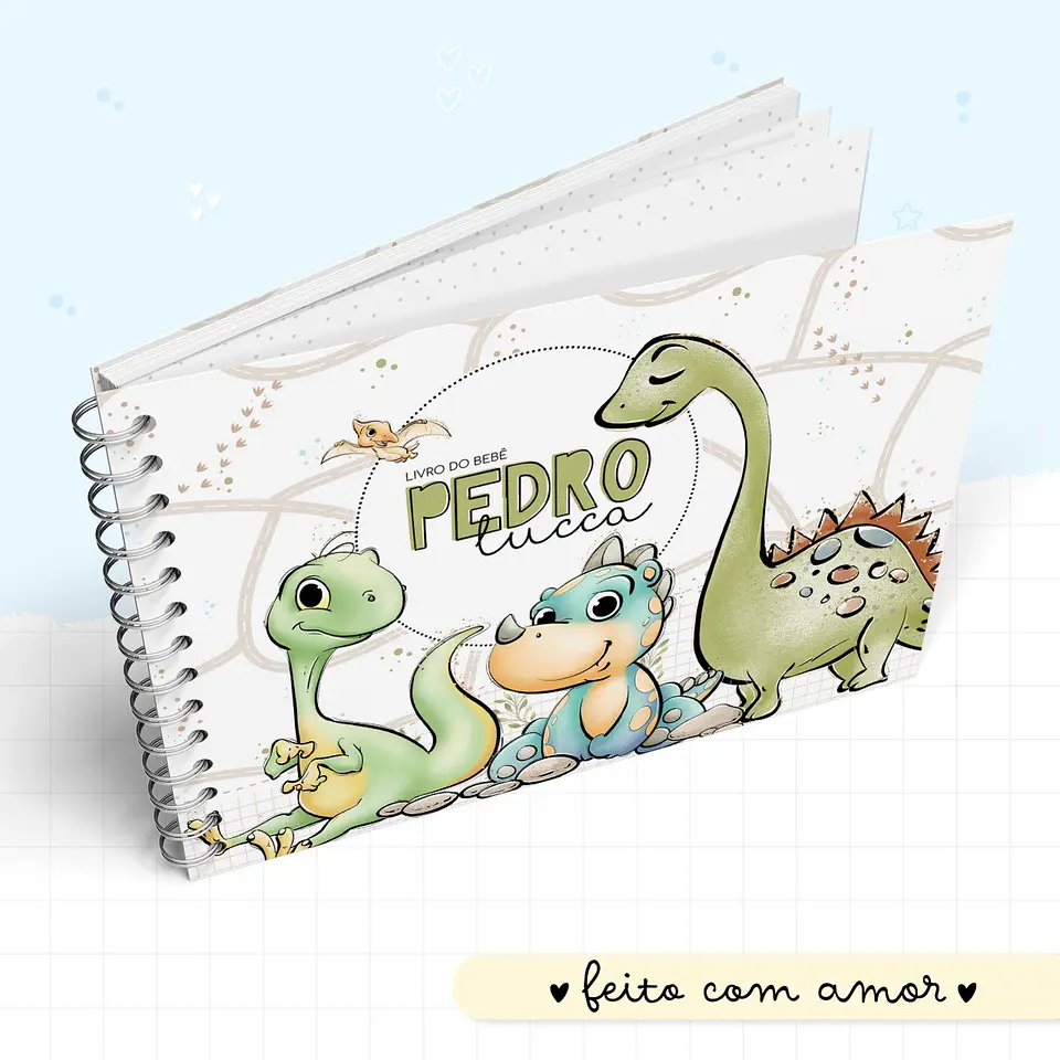 Arquivo Digital Caderneta e Livro Bebê Dino Boy 5