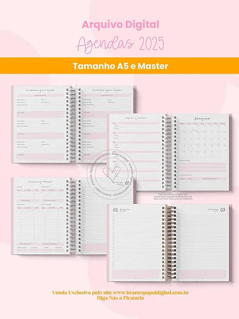 Arquivo Digital Super Combo Planners e Agendas 2025