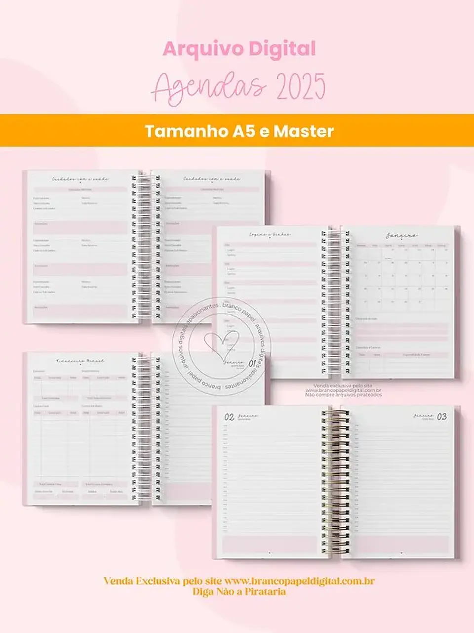 Arquivo Digital Super Combo Planners e Agendas 2025 2