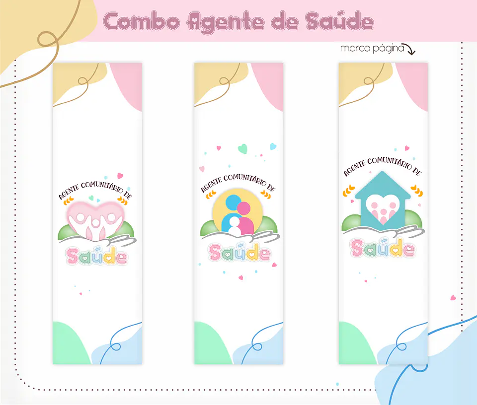 Arquivo Digital Kit Agente de Saúde p/ Encadernação + Canecas 6