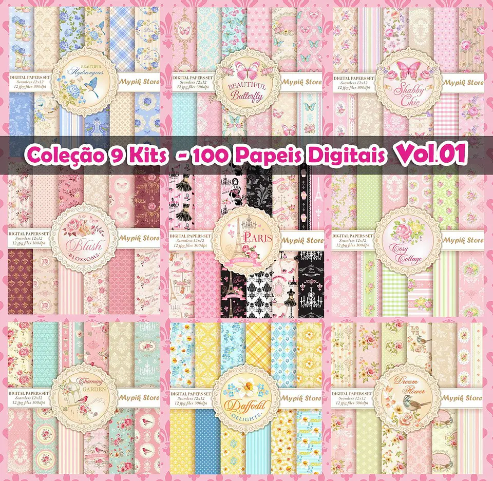 Kit Digital Floral Luxo 1