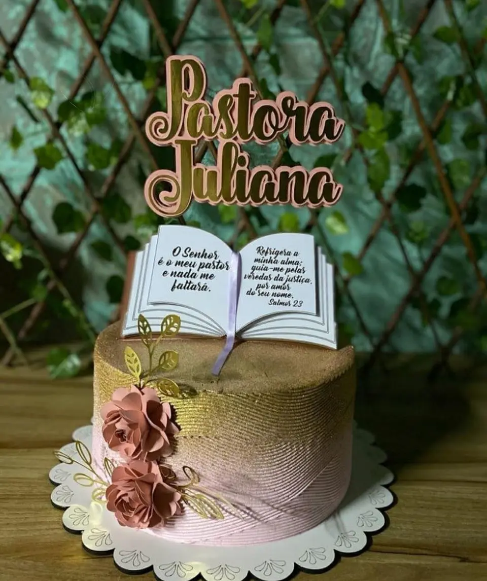 Arquivo de Corte Topo de Bolo Bíblia Sagrada 1
