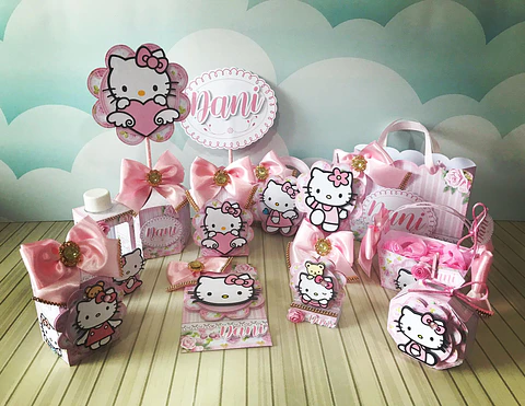 Arquivo de Corte Kit Festa Hello Kitty