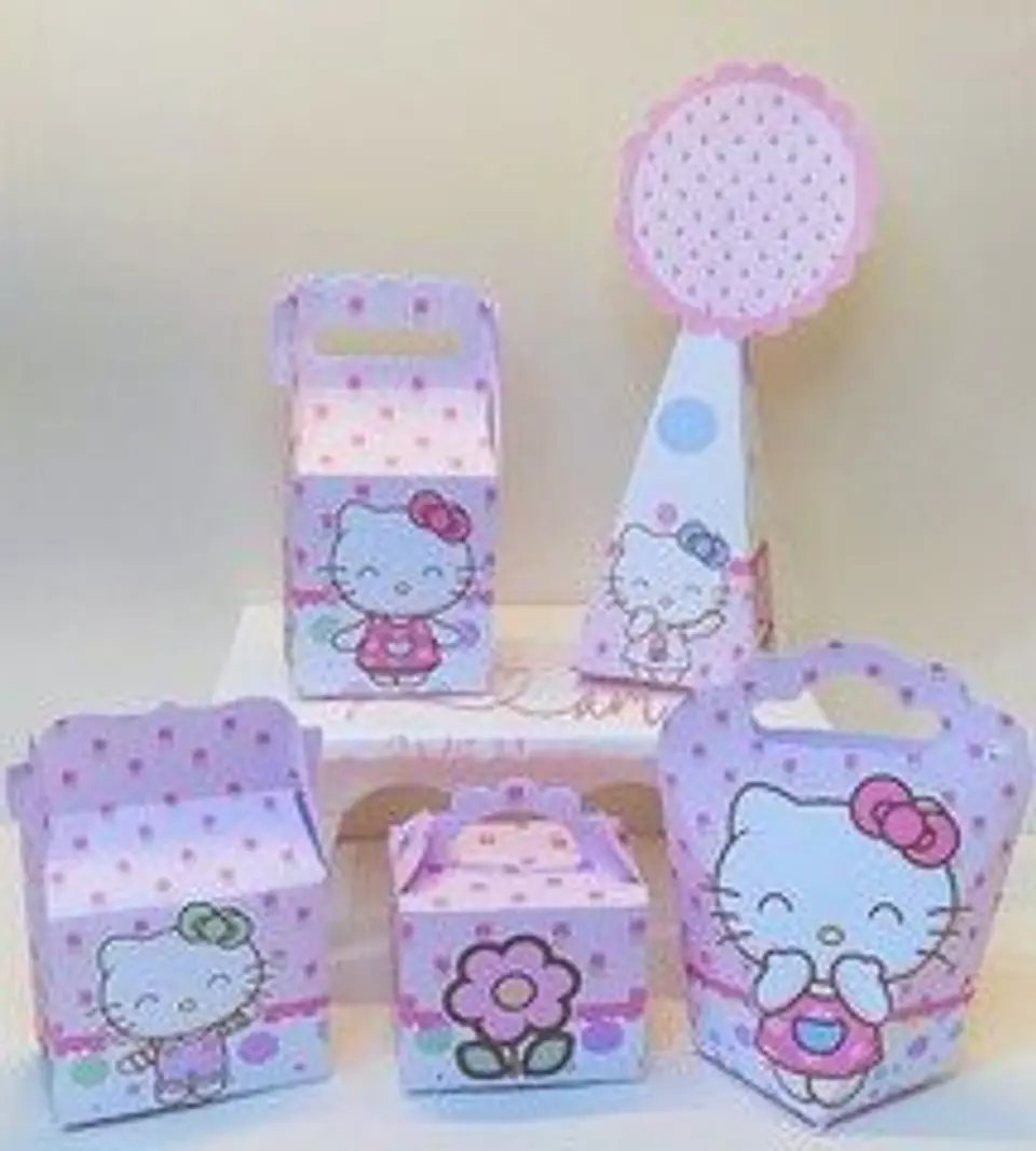 Arquivo de Corte Kit Festa Hello Kitty 1