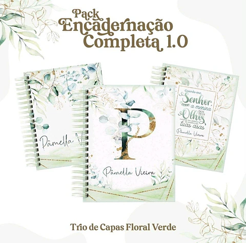 Arquivo Digital Kit Capas Verde Água