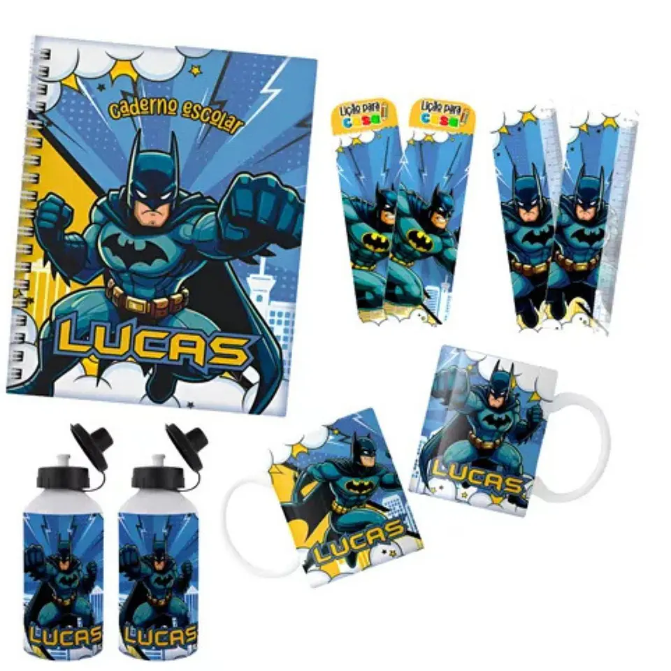 Arquivo Digital Etiqueta e Capa Agenda Batman 3