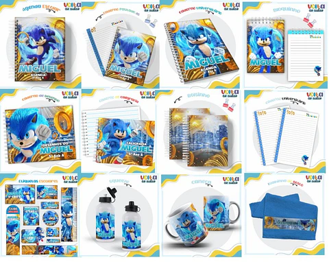 Arquivo Digital Combo Volta as Aulas Sonic