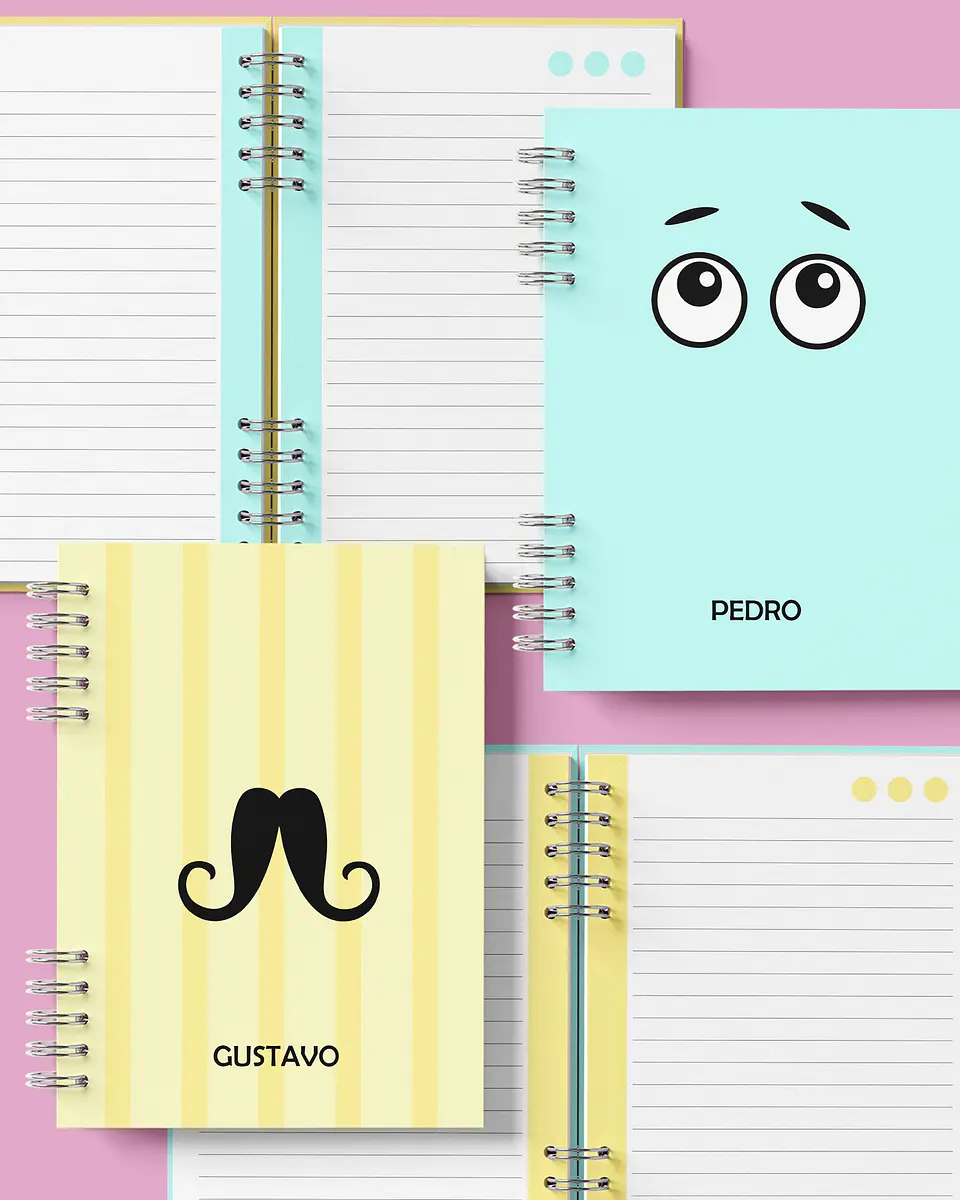 Arquivo Digital Combo Capas | Miolos Pautados Carinhas 5