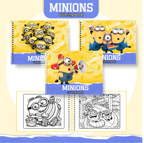 Arquivo Digital Livro de Colorir Minnions