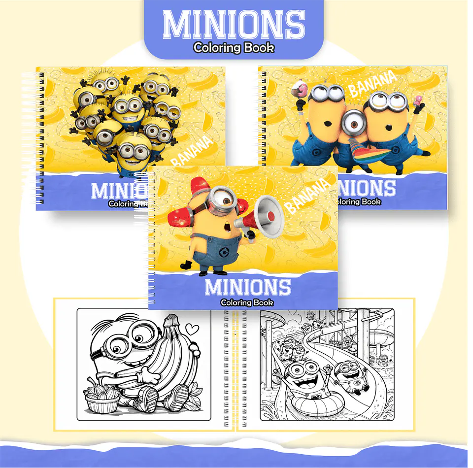 Arquivo Digital Livro de Colorir Minnions 1