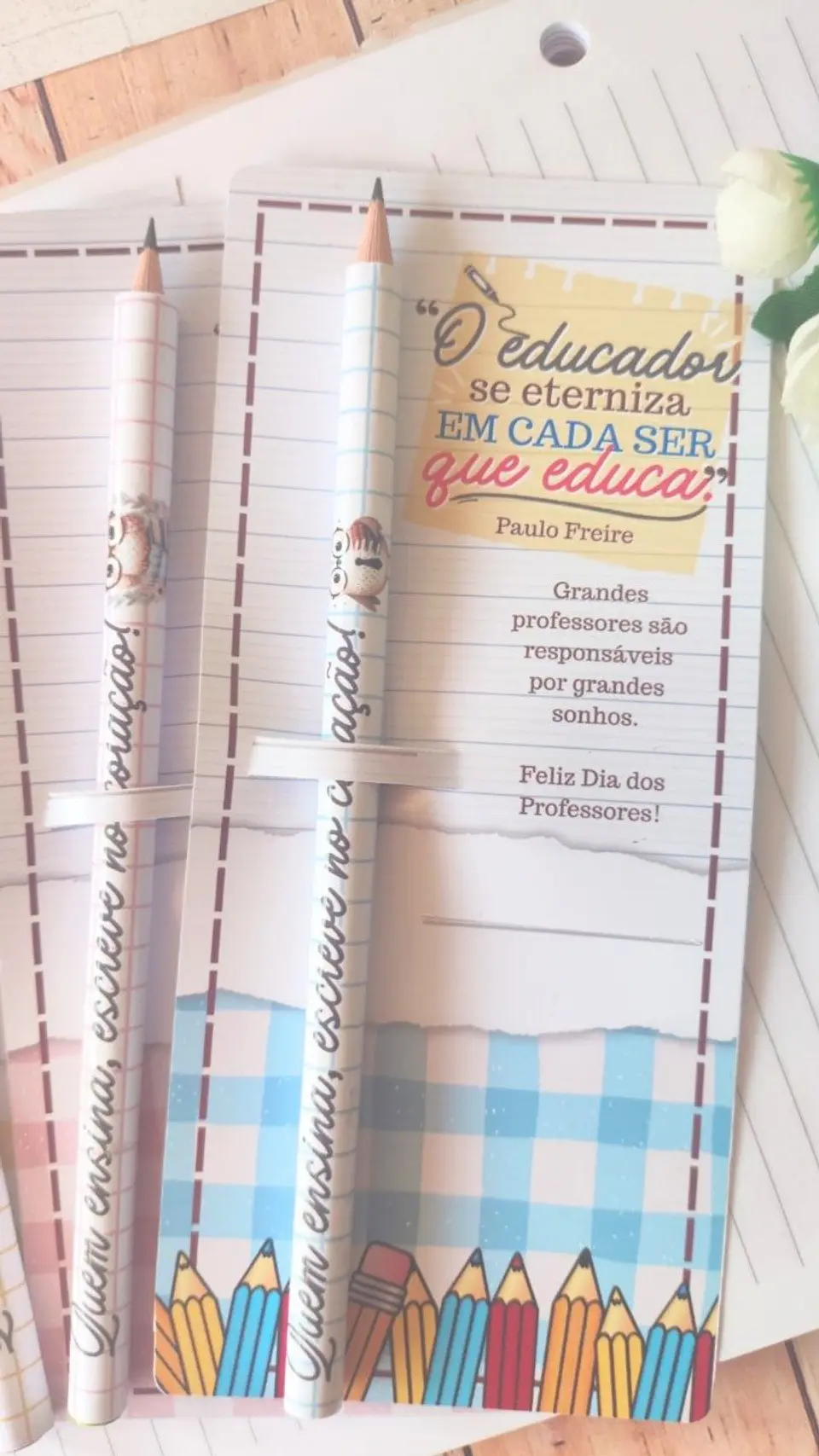 Arquivo Digital Marca Páginas Magnético e Lápis – Dia dos Professores 2024 3