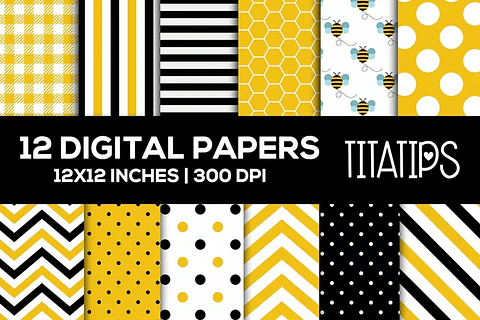 Papel Digital Tema Abelhinha