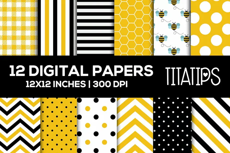 Papel Digital Tema Abelhinha 1