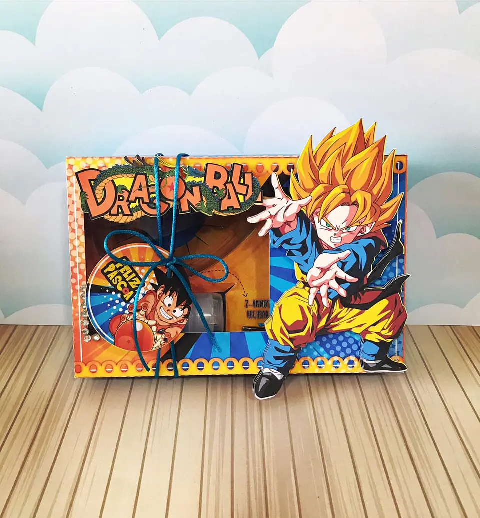 Arquivo de Corte Caixa Mini Confeiteiro Dragonball 1