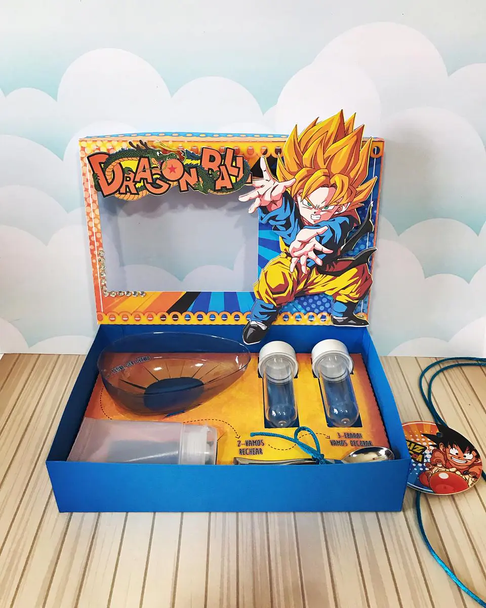 Arquivo de Corte Caixa Mini Confeiteiro Dragonball 2