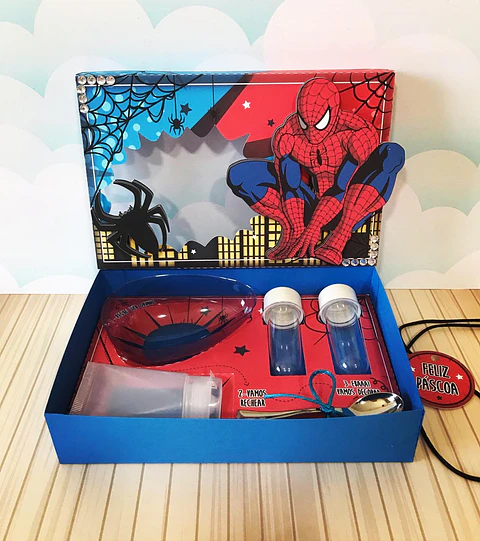 Arquivo de Corte Caixa Mini Confeiteiro Homem Aranha