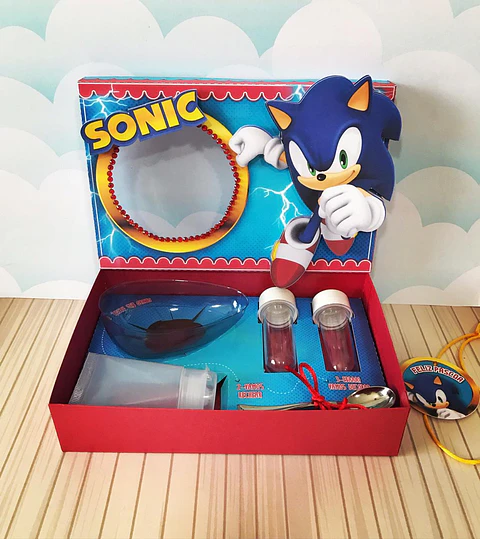 Arquivo de Corte Caixa Mini Confeiteiro Sonic