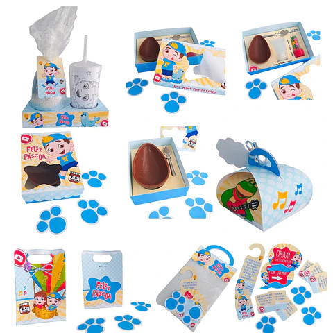 Arquivo de Corte Kit Caixas Páscoa Lucas Neto