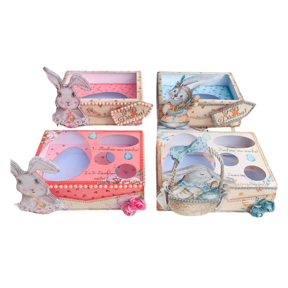 Arquivo de Corte Kit Caixas Ovos de Páscoa 1