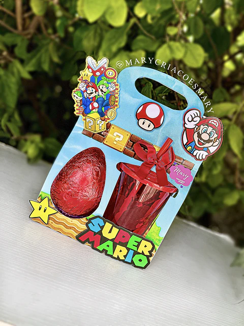 Arquivo de Corte Caixa de Ovo de Páscoa Super Mario